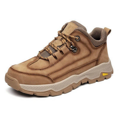 Talvised meeste ehtsast nahast poolsaapad Meeste ärisaapad Mood soojad õuesaapad Veekindlad nahast kingad