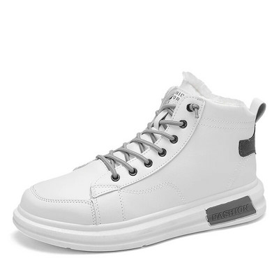 2022. gada ziemas zābaki vīriešiem vīriešu kedas PU augšdaļa, silti, ērta iekšpuse, gumijas zole Modes vīriešu ikdienas apavi Zapatillas Hombre