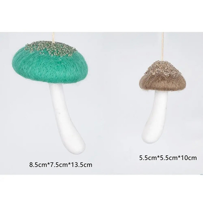 Mājas noformējums Ziemassvētku sēņu piekarināmais modes filcs dāvana Ziemassvētku eglītes rotājums sēņu kulons Ziemassvētki