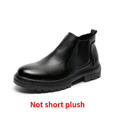 Μαύρα μποτάκια για άντρες Ανδρικά παπούτσια πλατφόρμας Ανδρικά μποτάκια Chelsea Ανδρικά δερμάτινα ανδρικά παπούτσια Πολυτελή επώνυμα παπούτσια για άνδρες 2023 Zapatos