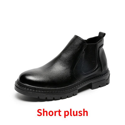 Μαύρα μποτάκια για άντρες Ανδρικά παπούτσια πλατφόρμας Ανδρικά μποτάκια Chelsea Ανδρικά δερμάτινα ανδρικά παπούτσια Πολυτελή επώνυμα παπούτσια για άνδρες 2023 Zapatos