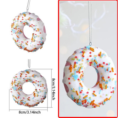 Jõulud väike maja lumehelves sõõriku kujuga kaunistus jõulupuu rippuvad ripatsid Kodupidu Navidadi jõulukaunistus 2024