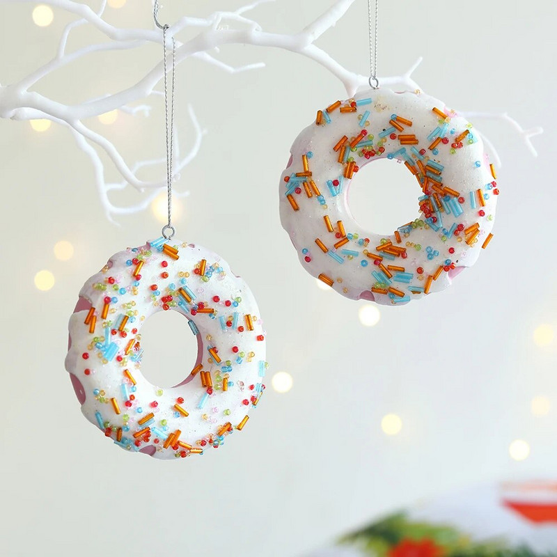 Jõulud väike maja lumehelves sõõriku kujuga kaunistus jõulupuu rippuvad ripatsid Kodupidu Navidadi jõulukaunistus 2024