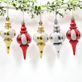 4τμχ/κουτί Χριστουγεννιάτικα στολίδια για χριστουγεννιάτικο δέντρο Ηλεκτροκίνητο χριστουγεννιάτικο μενταγιόν για χριστουγεννιάτικο μενταγιόν για πρωτοχρονιάτικο πάρτι για το σπίτι DIY Διακοσμήσεις Navidad