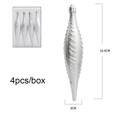 Χριστουγεννιάτικες διακοσμήσεις σπιτιού 2023 4 τμχ/κουτί Ζωγραφισμένο νερό σταγόνα καραμέλα Χιόνι Σπίτι Χριστουγεννιάτικο Δέντρο Κρεμαστό Πρωτοχρονιάτικο Χριστουγεννιάτικο πάρτι