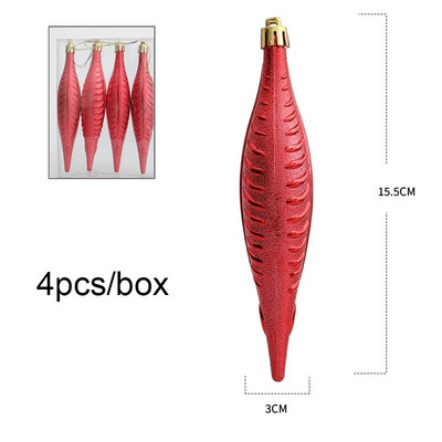 Χριστουγεννιάτικες διακοσμήσεις σπιτιού 2023 4 τμχ/κουτί Ζωγραφισμένο νερό σταγόνα καραμέλα Χιόνι Σπίτι Χριστουγεννιάτικο Δέντρο Κρεμαστό Πρωτοχρονιάτικο Χριστουγεννιάτικο πάρτι