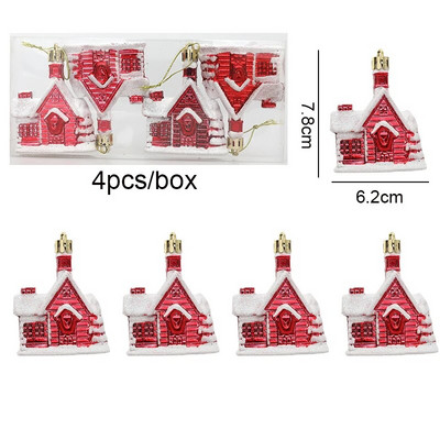 Ziemassvētku eglītes kulons, 4 gab