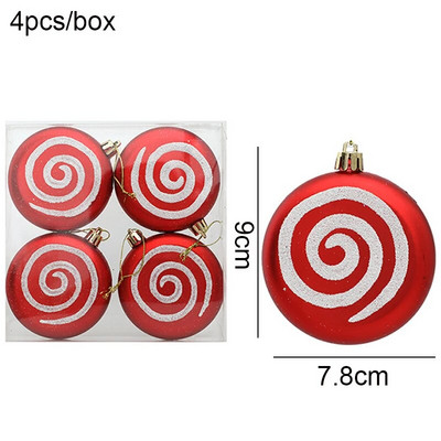 Ziemassvētku eglītes kulons, 4 gab