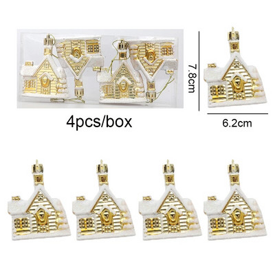 Ziemassvētku eglītes kulons, 4 gab