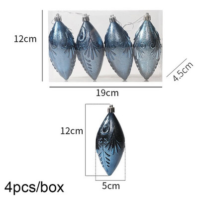 Ziemassvētku eglītes kulons, 4 gab