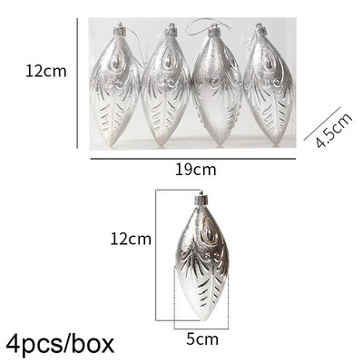 Ziemassvētku eglītes kulons, 4 gab