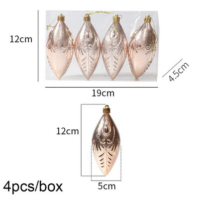 Ziemassvētku eglītes kulons, 4 gab