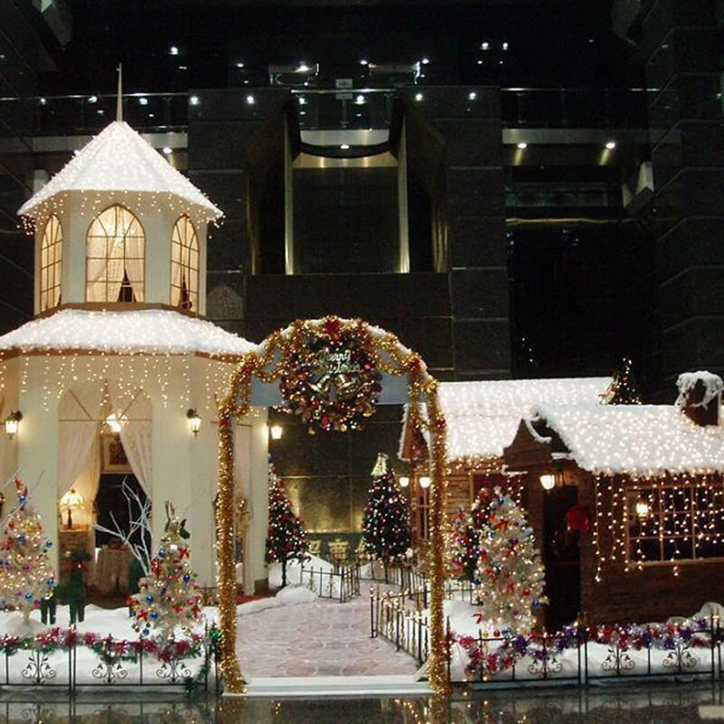 12PICES Jõulupidu tarned läbipaistvad jääpurikad ripats Jõulupuu kaunistus niit ripats puu kaunistused