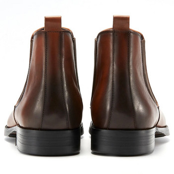 Νέο ανδρικό σχέδιο μόδας Άνετα, ανθεκτικό Μπότες Chelsea Top Layer από δέρμα 