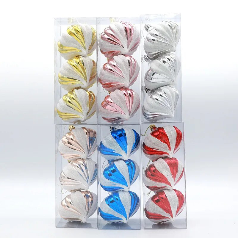 Ziemassvētku eglītes rotājums 8CM, 3gab