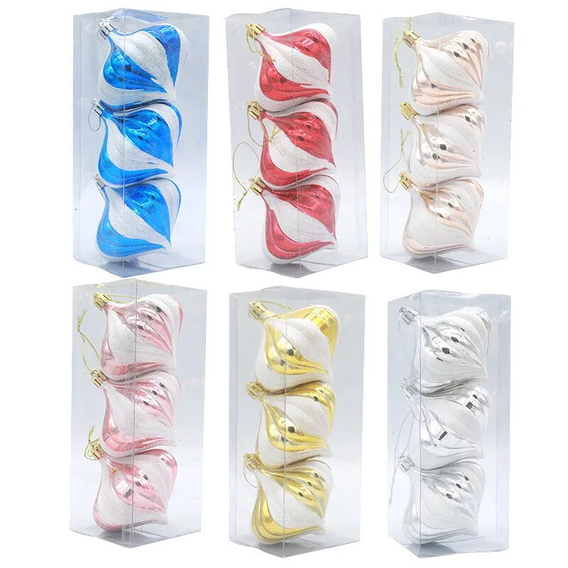 Ziemassvētku eglītes rotājums 8CM, 3gab