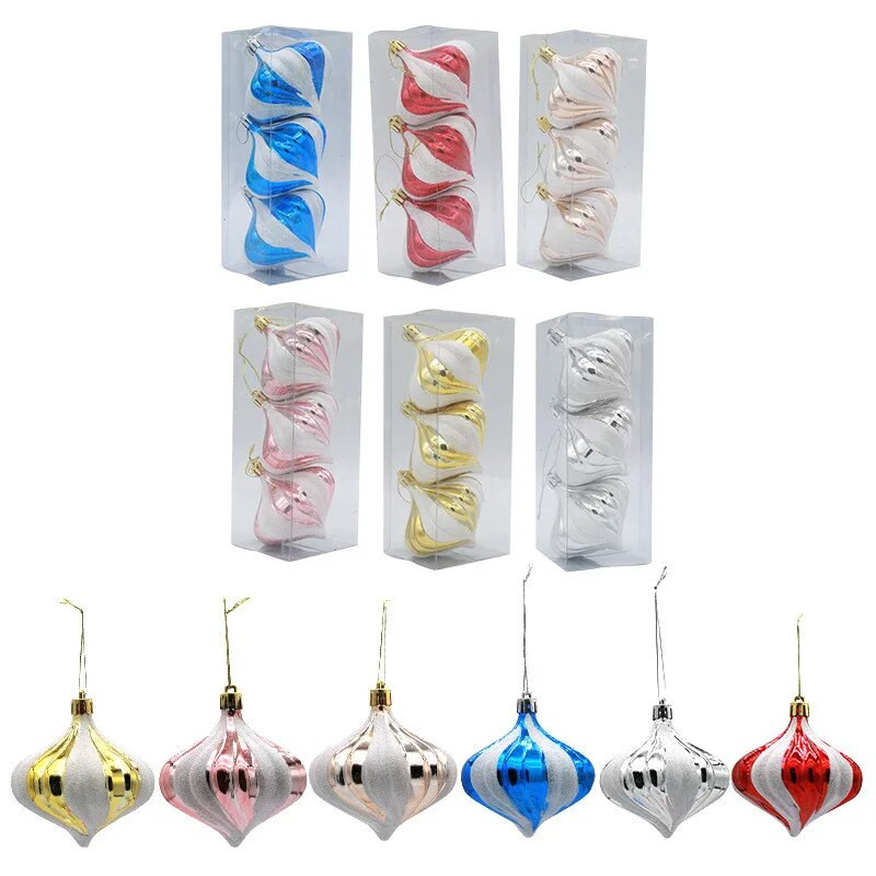 Ziemassvētku eglītes rotājums 8CM, 3gab