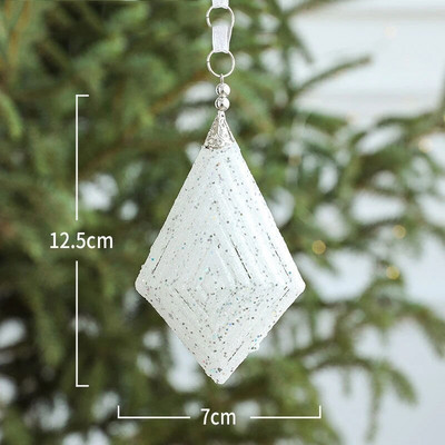 Ziemassvētku eglītes tauriņa rotājums Mājas Ziemassvētku ballīte Balts zvans kulons Kāzu rotājums Bērnu dāvana Ziemassvētku dekors