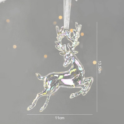 Ακρυλικά στολίδια Κρεμαστά Χριστουγεννιάτικο Δέντρο Κρεμαστό Κουδούνι Άγγελος Άγγελος 2023 Καλά Χριστουγεννιάτικη διακόσμηση για το σπίτι Χριστούγεννα Πρωτοχρονιά 2024