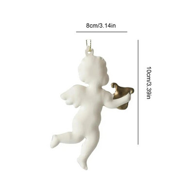 Újév 2023 Ajándék angyal karácsonyfa függő díszek Karácsonyi angyal baba dekoráció otthonra Noel Navidad 2023
