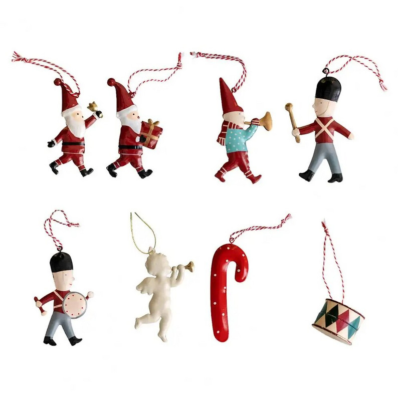 Χριστουγεννιάτικο μενταγιόν Εξαιρετικό Άγιος Βασίλης Στρατιώτης Άγγελος Σχήμα Χριστουγεννιάτικο Δέντρο Κρεμαστά στολίδια για εορταστική διακόσμηση