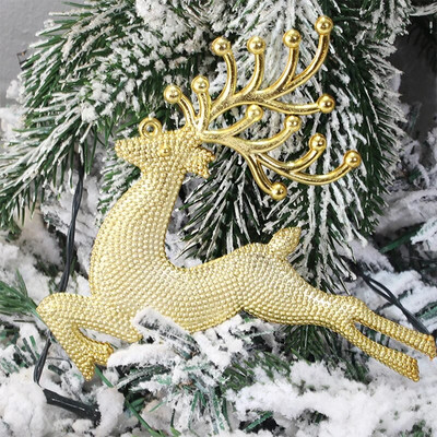 Plastikust hirve ripats Põdra jõulupuu rippuv kaunistus kodu sünnipäevakoogi sisekujundus Isikupärastatud ripats peotarbed uusaasta kingitus