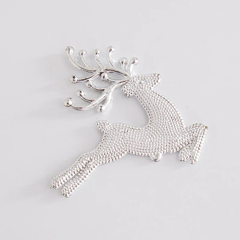 Plastmasas briežu kulons aļņa Ziemassvētku eglītes piekarināms rotājums Mājas dzimšanas dienas kūkas dekors Personalizēti kulonu ballīšu piederumi Jaungada dāvana