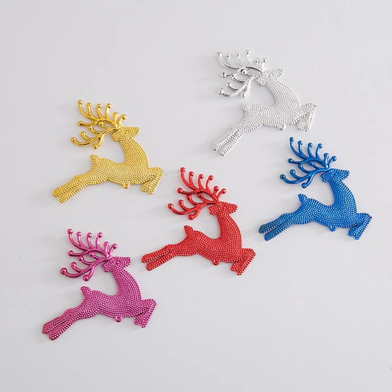 Plastmasas briežu kulons aļņa Ziemassvētku eglītes piekarināms rotājums Mājas dzimšanas dienas kūkas dekors Personalizēti kulonu ballīšu piederumi Jaungada dāvana