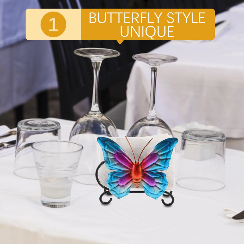 Βάση χαρτοπετσέτας Εστιατόριο Πεταλούδα Διακοσμητική βάση για χαρτοπετσέτα