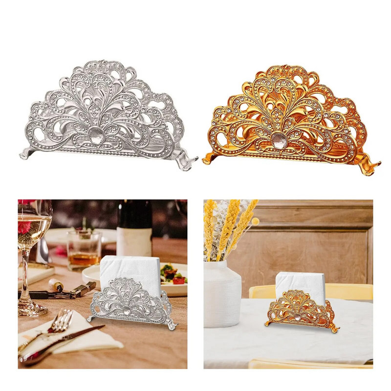 Eiropas dzelzs retro salvešu turētājs, brīvi stāvošs galda salvešu uzglabāšanas turētājs ēdamzālē, bārā, kafejnīcā