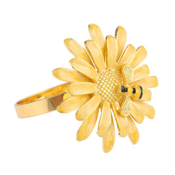 1 τμχ Λεπτό δαχτυλίδι για χαρτοπετσέτα Μέλισσα Σχέδιο Σχέδιο Τραπέζι Τραπέζι Σερβιέτ Θήκη Πόρπης Χαρτοπετσέτας Διακόσμηση γαμήλιου συμποσίου