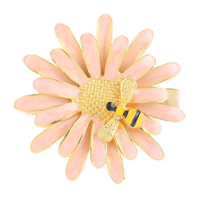 1Gb delikāts salvešu gredzens bišu ziedu formas dizains vakariņu galds salvete sprādzes turētājs kāzu banketu dekors