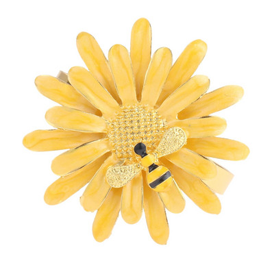 1Gb delikāts salvešu gredzens bišu ziedu formas dizains vakariņu galds salvete sprādzes turētājs kāzu banketu dekors