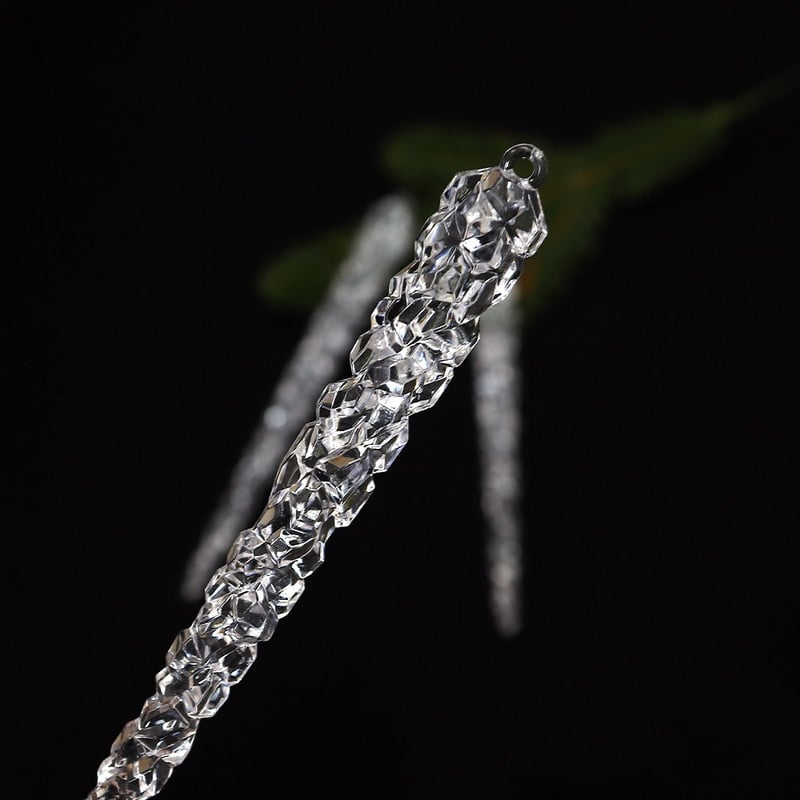 6gab 15cm Ziemassvētku rotājuma simulācija ledus Ziemassvētku eglītes piekārts mākslīgais dzidrs viltots lāsteka ziemas ballīte mājas dekors Navidad