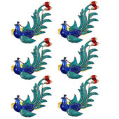 Dārgakmeņu salvešu gredzenu komplekts vintage metāla kristāla zemniecisks pāvu turētāji skaistam vakariņu galda dekoram