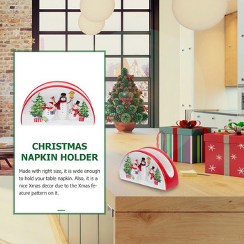 Θήκη χαρτοπετσέτας Βάση χριστουγεννιάτικου χαρτιού για πετσέτες επιτραπέζιας βάσης Κεραμικό γιορτινό τραπέζι Χριστουγέννων
