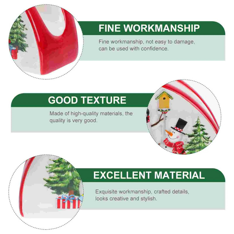 Θήκη χαρτοπετσέτας Βάση χριστουγεννιάτικου χαρτιού για πετσέτες επιτραπέζιας βάσης Κεραμικό γιορτινό τραπέζι Χριστουγέννων