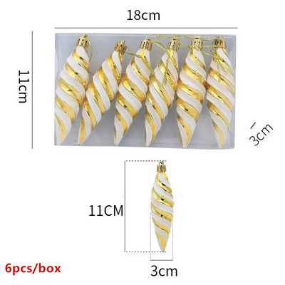 6gab Ziemassvētku zelta sudraba eņģeļu kulons 2023. gada Ziemassvētku ballītes noformējums Ziemassvētku eglīšu rotājumi, piekaramie rotājumi Jaungada dāvanas