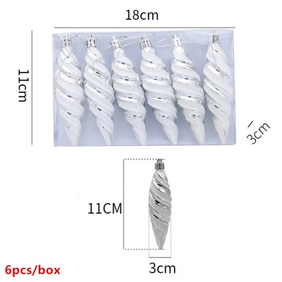 6gab Ziemassvētku zelta sudraba eņģeļu kulons 2023. gada Ziemassvētku ballītes noformējums Ziemassvētku eglīšu rotājumi, piekaramie rotājumi Jaungada dāvanas