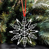 Smieklīgs sniegpārsliņu kulons no metāla/plastmasas Ziemassvētku eglītes piekarināms rotājums mājas dekorēšanai vienas ballītes kulons Ziemassvētku navidad 2023