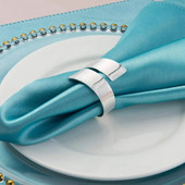 12Gb Tērauda Krāsa Metāla Galda Dekora Salvešu Gredzenu Turētājs Atspere Kāzu Iekārtošanai