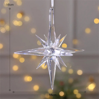 1 dators Ziemassvētku kuloni Ziemassvētku eglītes aļņa sniegpārsliņas rotājumi Mājas iekarināmie dekori Ziemassvētku ballīte Jaungada dāvana bērniem