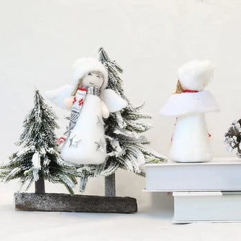Χριστουγεννιάτικες διακοσμήσεις Λούτρινο μενταγιόν για κούκλα άγγελο Χριστουγεννιάτικα στολίδια κρεμαστά για το νέο έτος 2023 Χριστουγεννιάτικα είδη δώρων για παιχνίδια