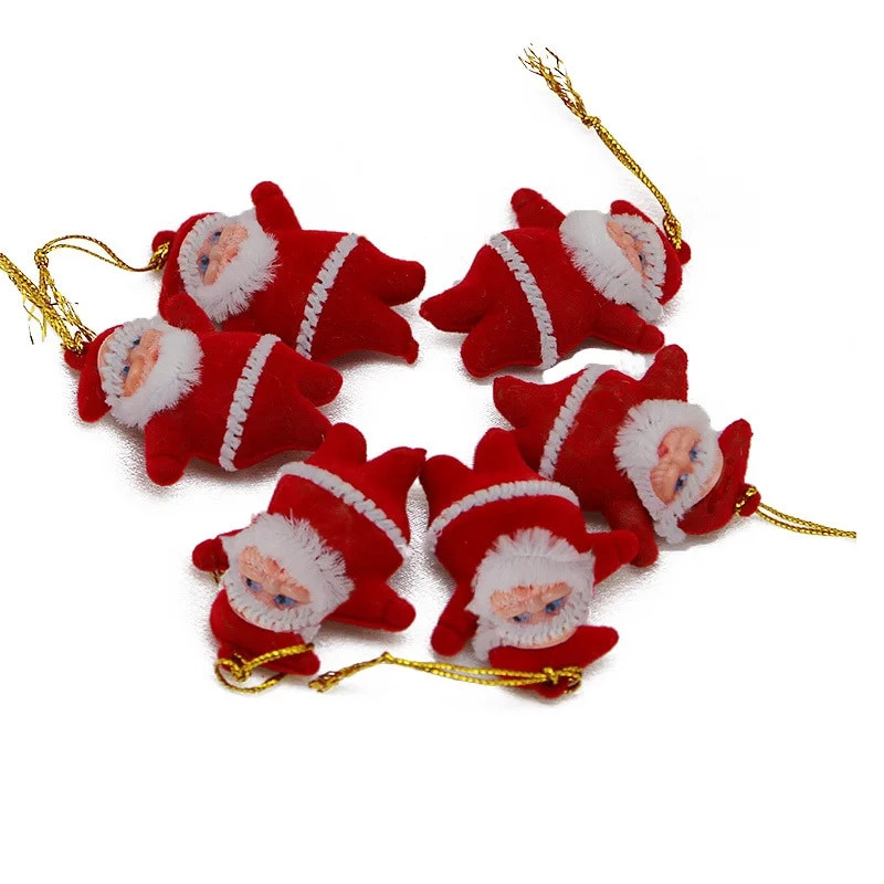 (6 τεμ./συσκευασία) 5cm Μίνι Χριστουγεννιάτικο Δέντρο Διακόσμηση Άγιου Βασίλη Κρεμαστό Κρεμαστό Γιορτινά Διακοσμητικά Γέρων Αξεσουάρ Κρεμαστά Σπίτι