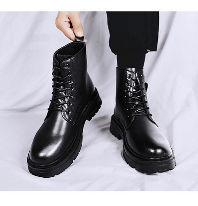 2023 m. madingi korėjietiški vyriški juodi rudens ir žiemos lauko patogūs vyriški klasikinio dizaino madingi vyriški batai