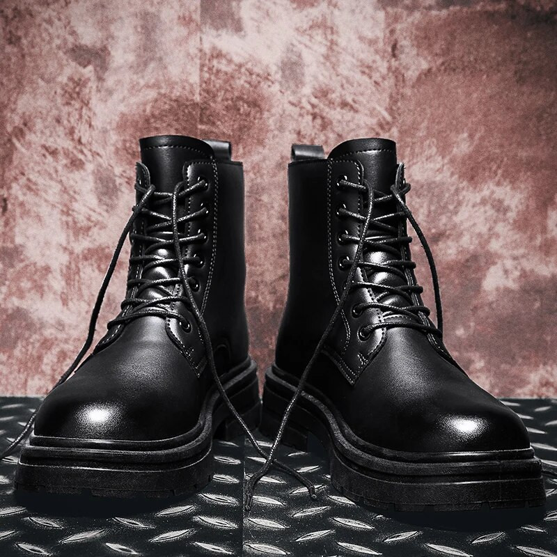 2023 m. madingi korėjietiški vyriški juodi rudens ir žiemos lauko patogūs vyriški klasikinio dizaino madingi vyriški batai