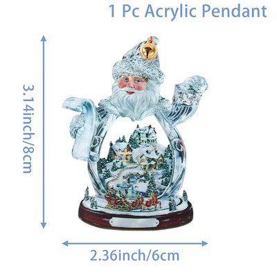 Kalėdų eglutė akrilinis sniego senelis kabantis pakabukas Kalėdų puošmena namams Kalėdų dovanos Kalėdų dovanos Navidad Natal Naujieji metai