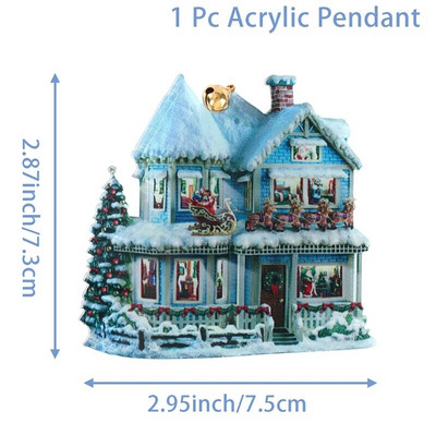 Kalėdų eglutė akrilinis sniego senelis kabantis pakabukas Kalėdų puošmena namams Kalėdų dovanos Kalėdų dovanos Navidad Natal Naujieji metai