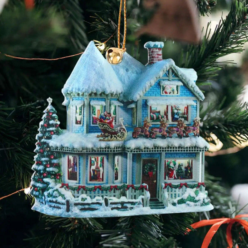 Kalėdų eglutė akrilinis sniego senelis kabantis pakabukas Kalėdų puošmena namams Kalėdų dovanos Kalėdų dovanos Navidad Natal Naujieji metai