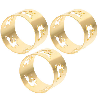 3gab Dobi ziemeļbriežu salvešu gredzeni Brieža salvešu gredzenu turētājs Salvetes salvešu sprādze